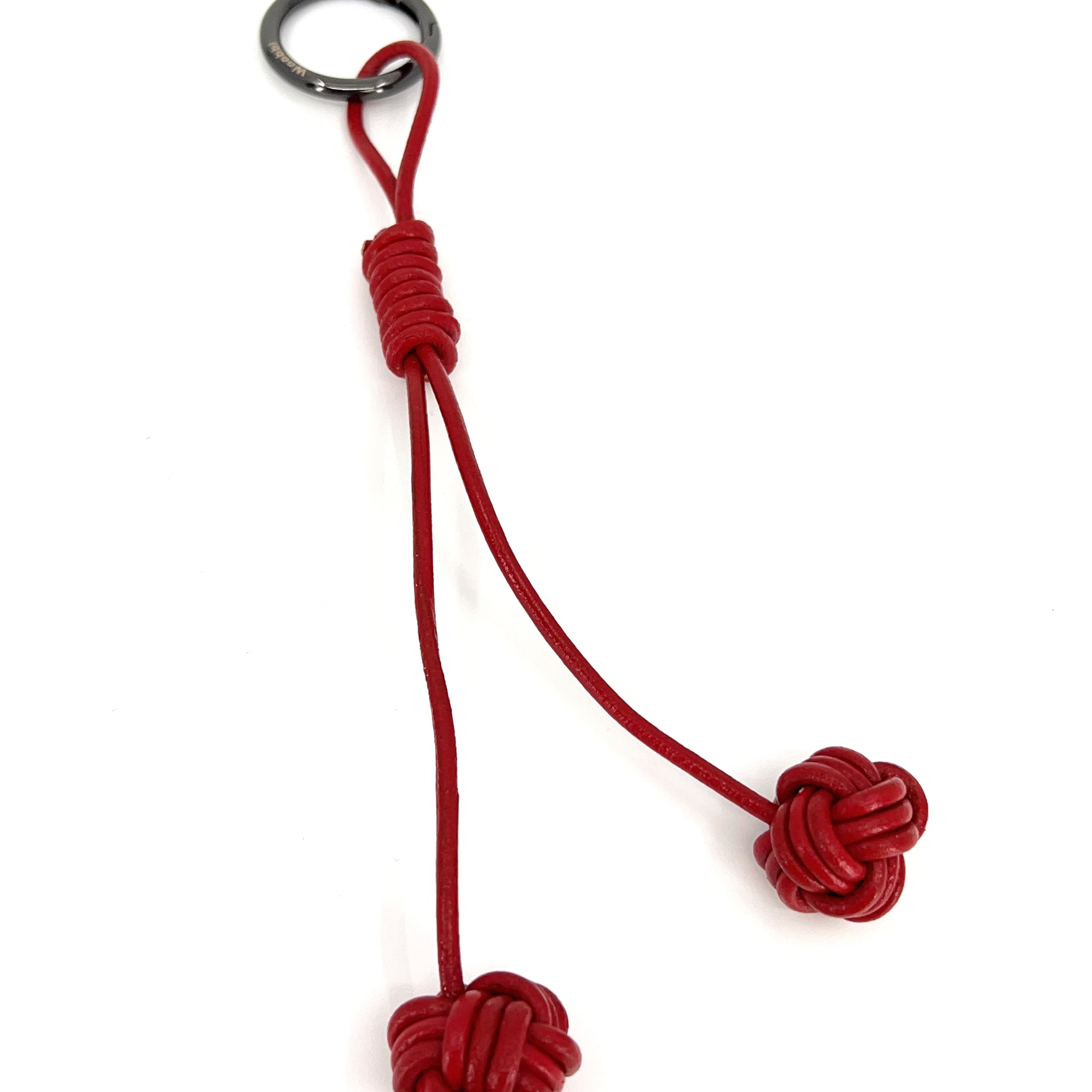 Long Braided Knot Loop in Cowhide - Woobbi