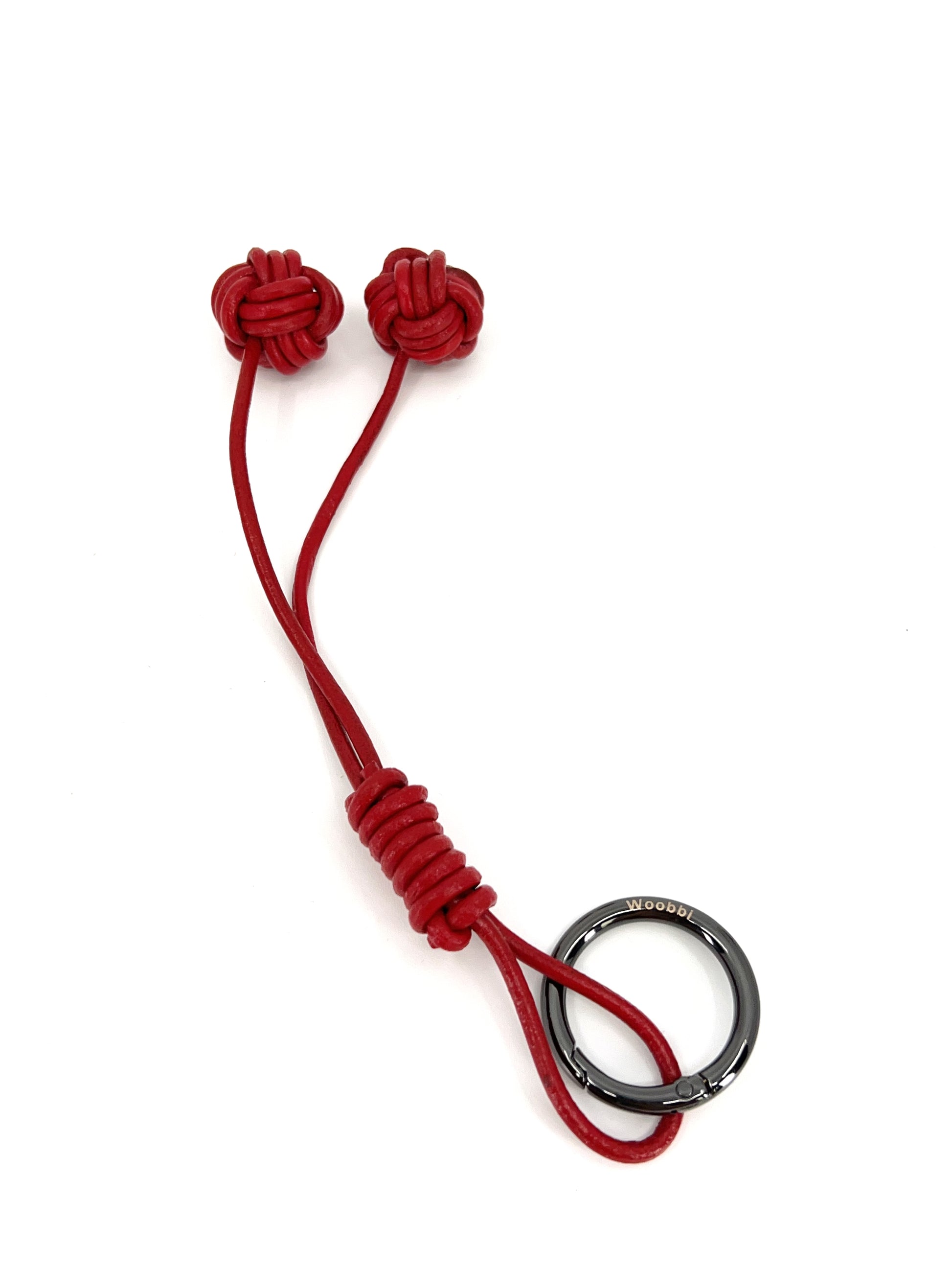 Long Braided Knot Loop in Cowhide - Woobbi