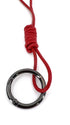 Long Braided Knot Loop in Cowhide - Woobbi
