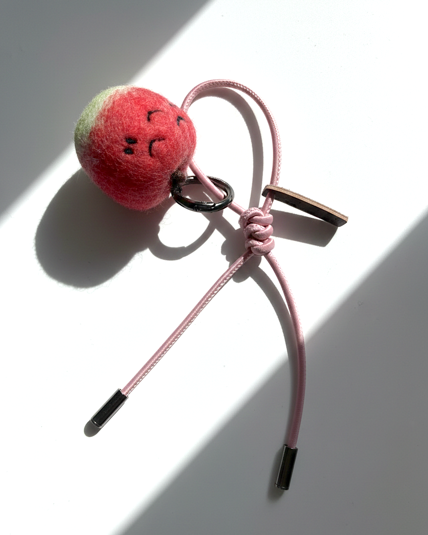 Apple Wool Bag & Keychain Charm - Woobbi