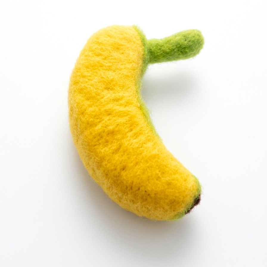 Banana Wool Felt Fridge Magnet - Woobbi