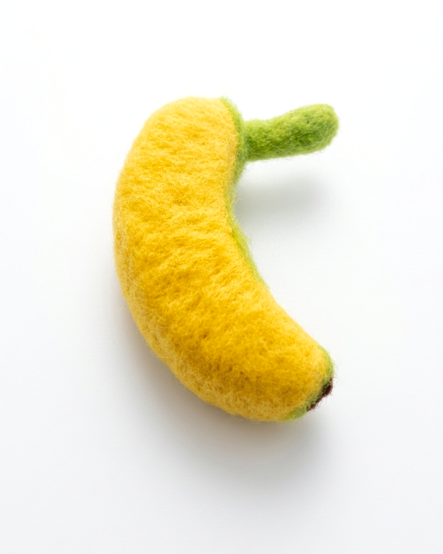 Banana Wool Felt Fridge Magnet - Woobbi