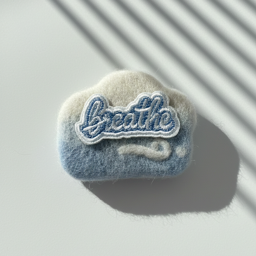 Breathe Patch Wool Magnet - Woobbi