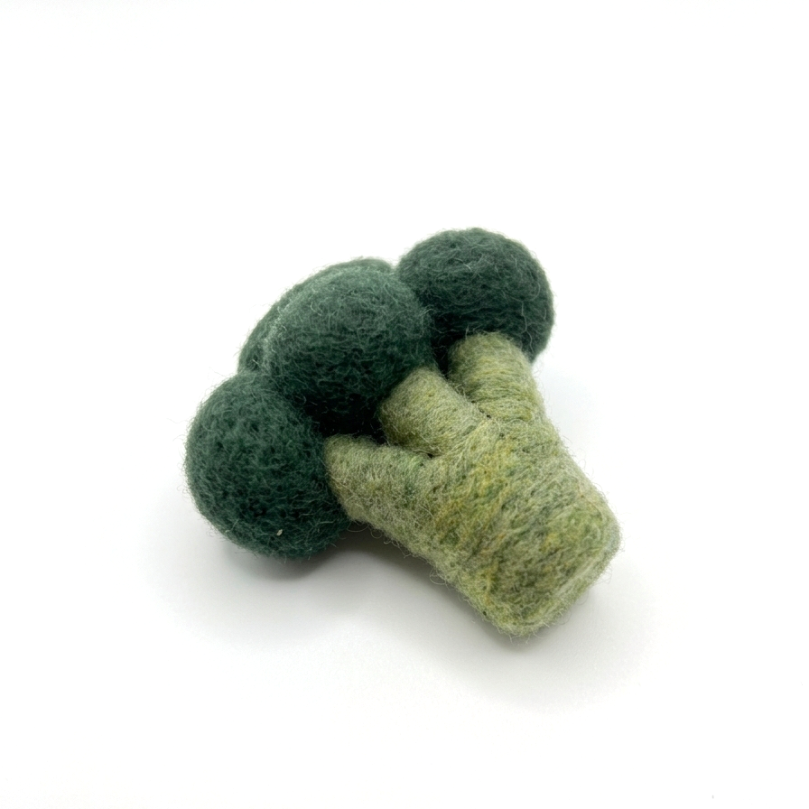 Broccoli Wool Felt Fridge Magnet - Woobbi