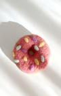 Pink Frosted Donut Wool Magnet - Woobbi