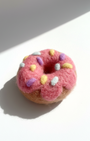 Pink Frosted Donut Wool Magnet - Woobbi