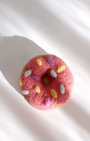 Pink Frosted Donut Wool Magnet - Woobbi