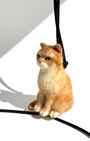 Ginger Cat Wool Charm - Woobbi