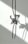 Gray Tabby Cat Wool Charm - Woobbi