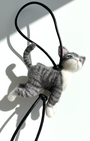 Gray Tabby Cat Wool Charm - Woobbi