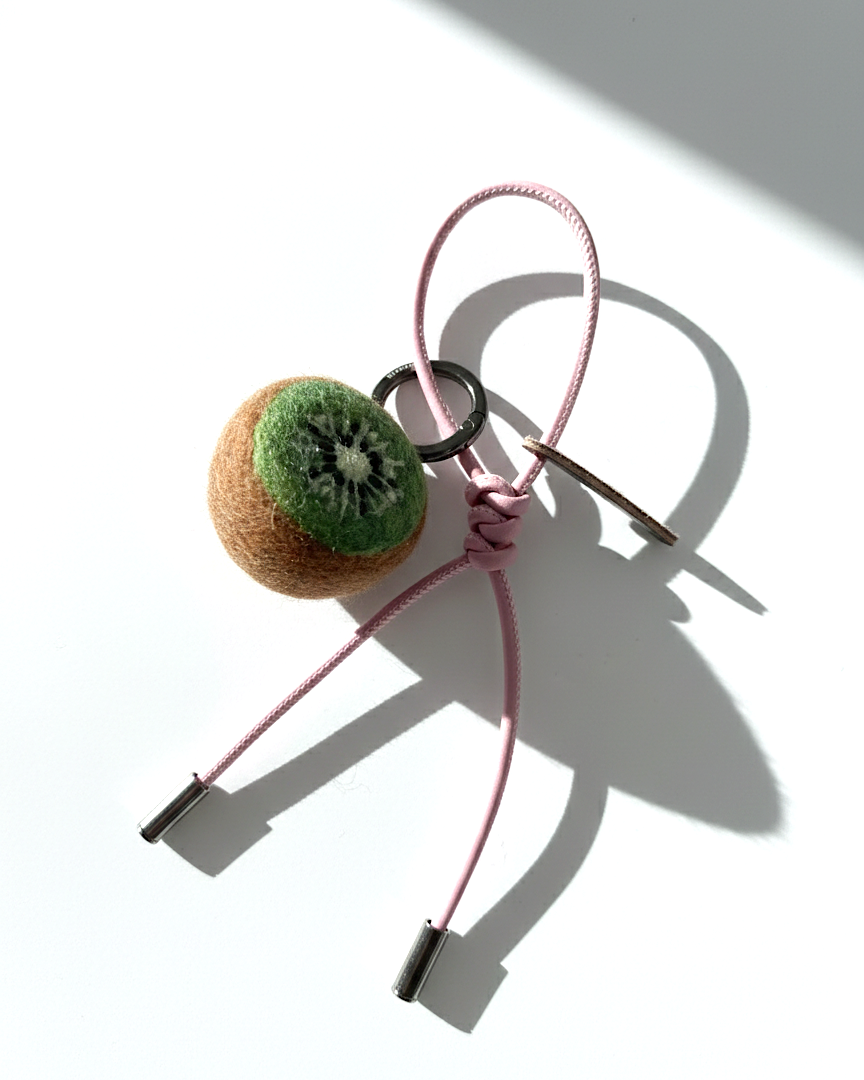 Kiwi Wool Bag & Keychain Charm - Woobbi