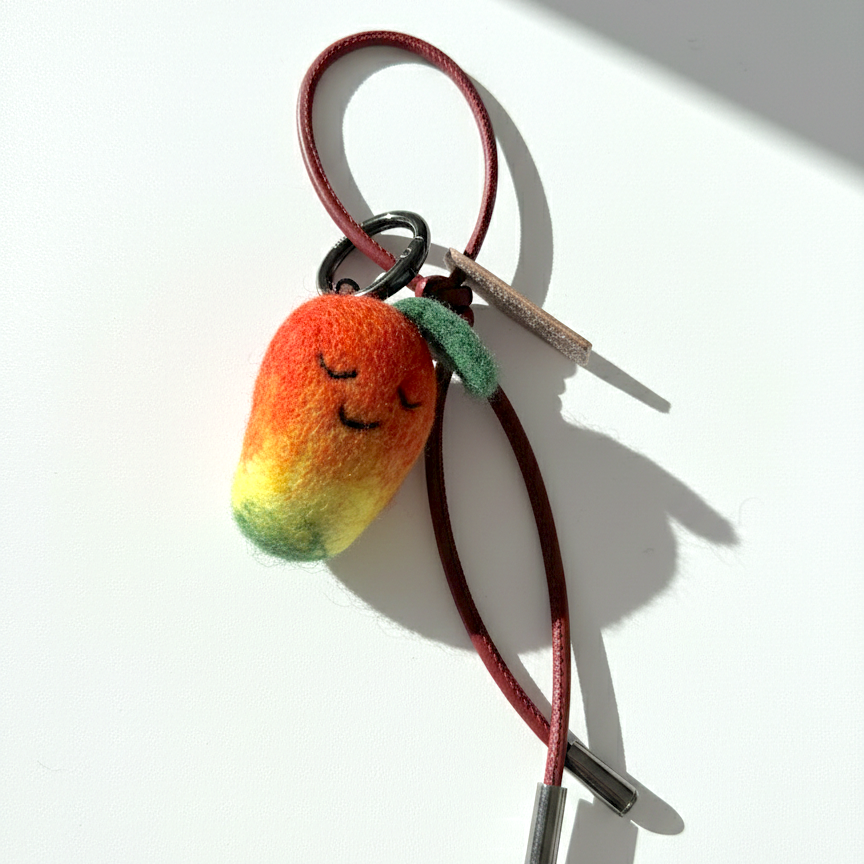 Mango Wool Bag & Keychain Charm - Woobbi