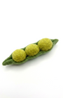 Pea Pod Wool Felt Fridge Magnet - Woobbi