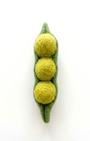 Pea Pod Wool Felt Fridge Magnet - Woobbi