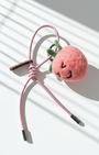 Peach Wool Bag & Keychain Charm - Woobbi