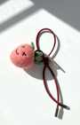 Peach Wool Bag & Keychain Charm - Woobbi