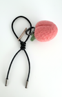 Peach Wool Bag & Keychain Charm - Woobbi