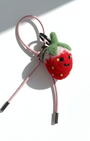 Strawberry Wool Bag & Keychain Charm - Woobbi