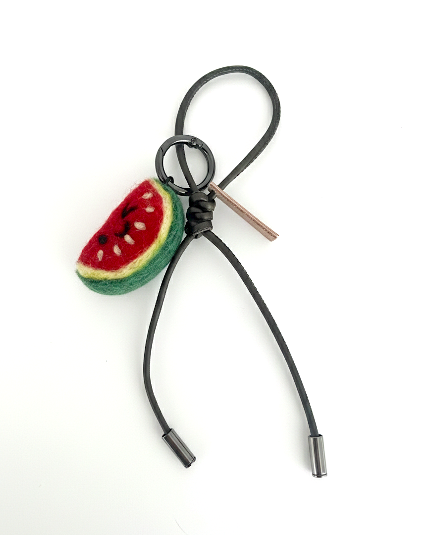 Watermelon Wool Bag & Keychain Charm - Woobbi