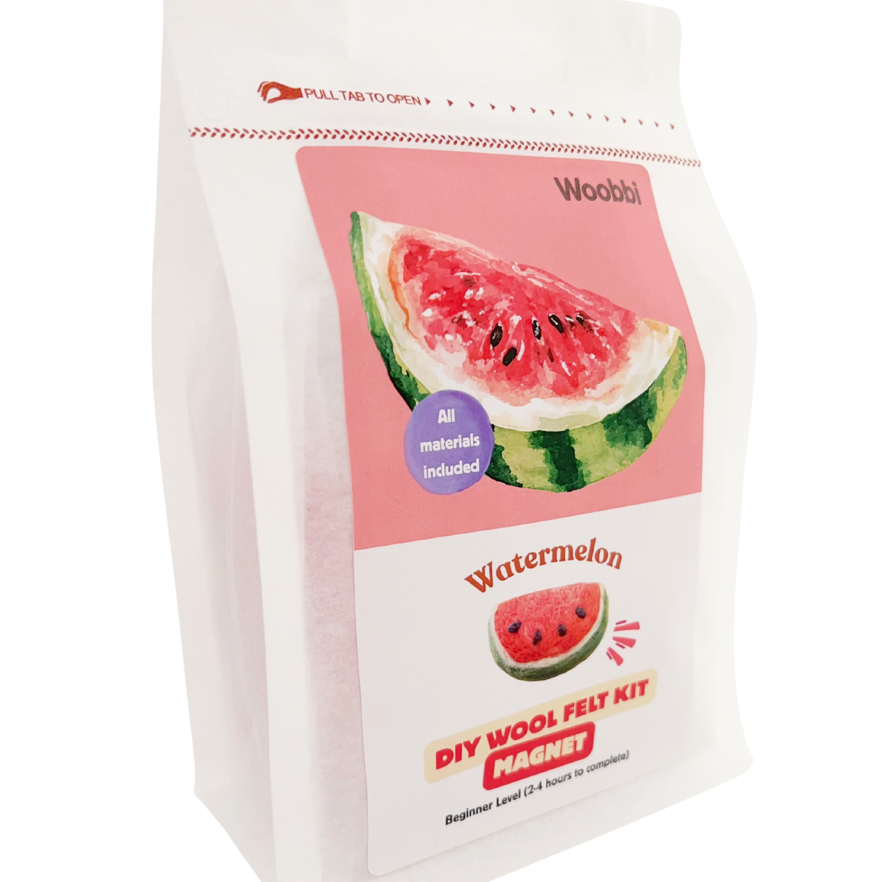 Watermelon DIY Wool Felt Magnet Kit - Woobbi